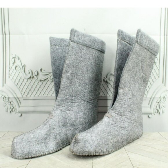 LL Bean Gray Wool Warm Replacement Boot Liner Inserts Size 7 - Picture 10 of 10